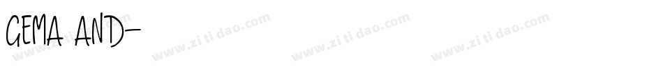 gema and字体转换